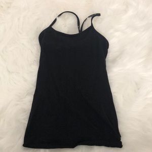 Lululemon built in bra shirt in black